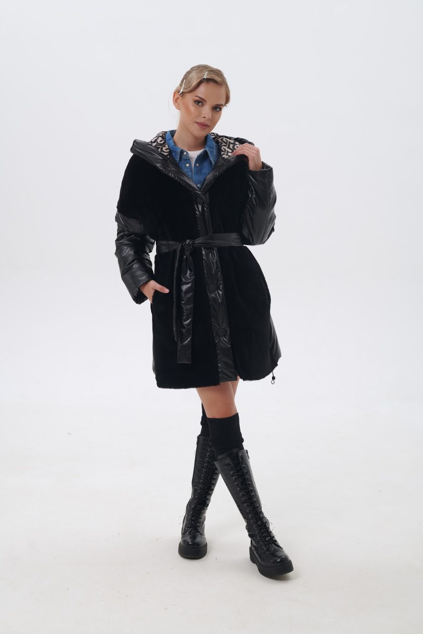 Женская куртка с натуральным мехом GIORGIO ROTTI